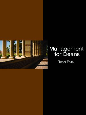 cover image of Management for Deans